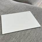 40cm Glass Worktop Saver / Chopping Board – Nautical Beach Hut design