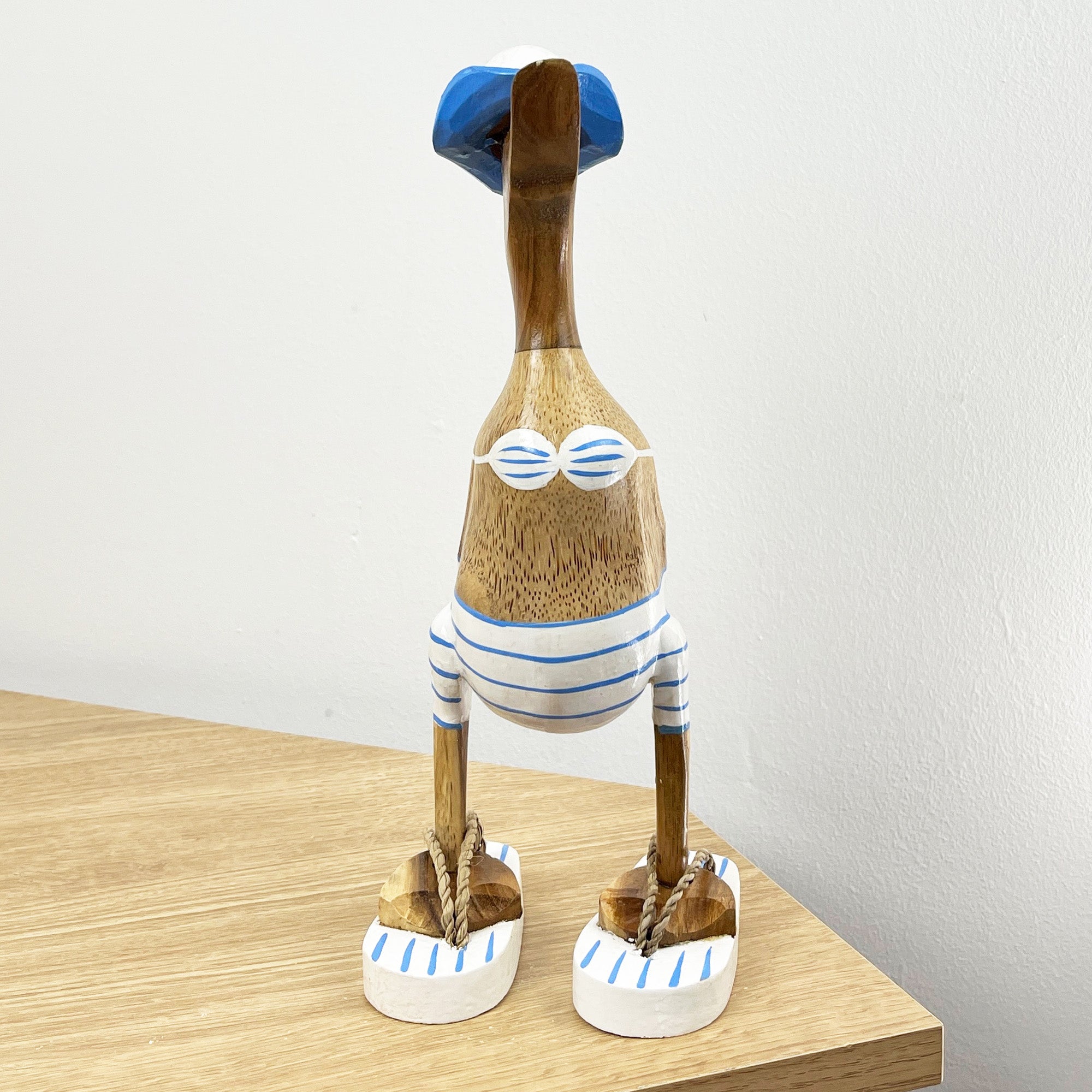 28cm Wooden Bikini Duck Ornament / Figurine