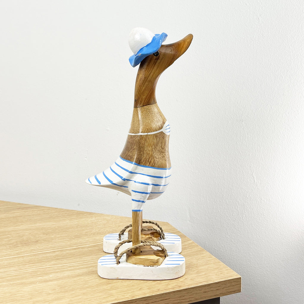 28cm Wooden Bikini Duck Ornament / Figurine