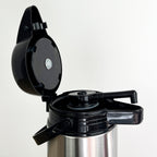 1.8 Litre Insulated Pump Action Airport Flask Drinks Dispenser – Stainless Steel