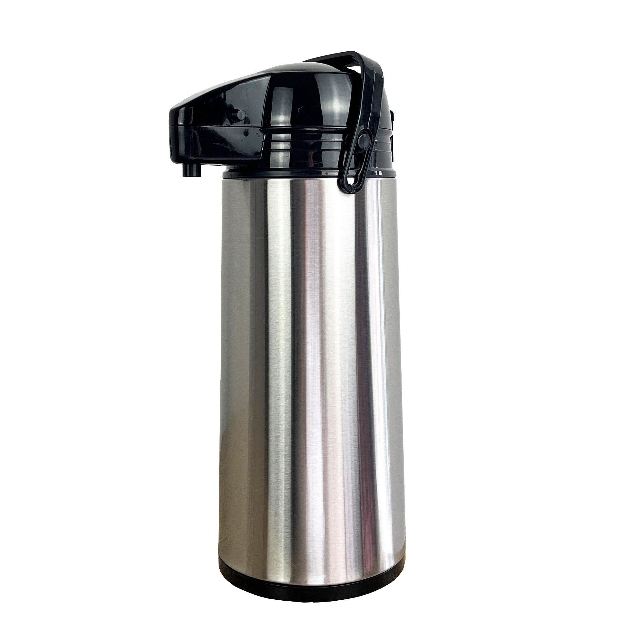 1.8 Litre Insulated Pump Action Airport Flask Drinks Dispenser – Stainless Steel