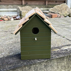 20.5cm Green Wooden Birdhouse for the Garden