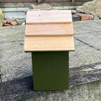 20.5cm Green Wooden Birdhouse for the Garden