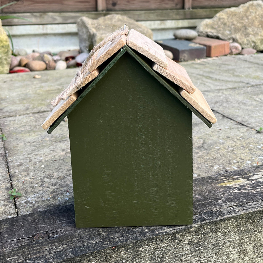 20.5cm Green Wooden Birdhouse for the Garden
