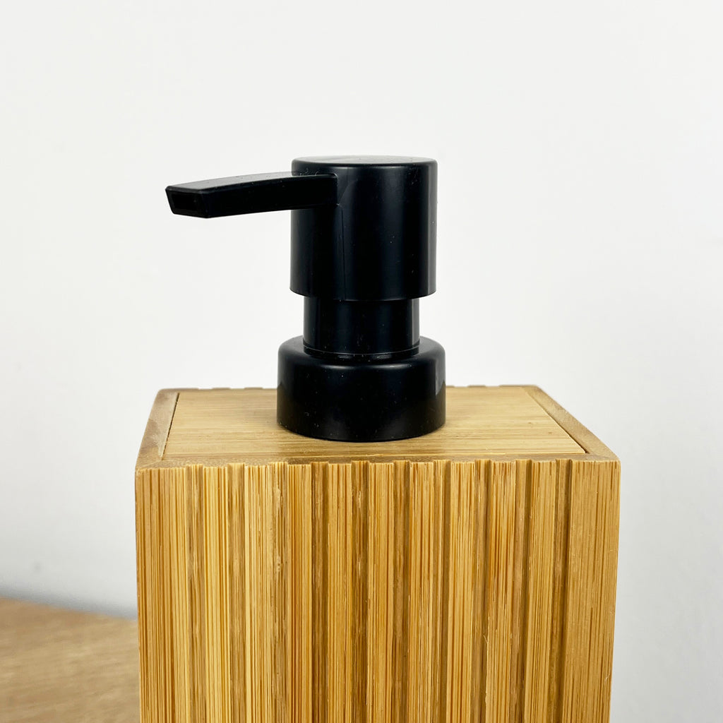 2 Piece Bathroom Sink Accessories Set - Bamboo Wood