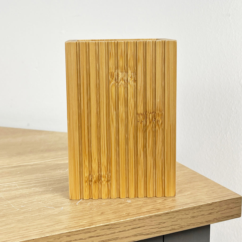 2 Piece Bathroom Sink Accessories Set - Bamboo Wood
