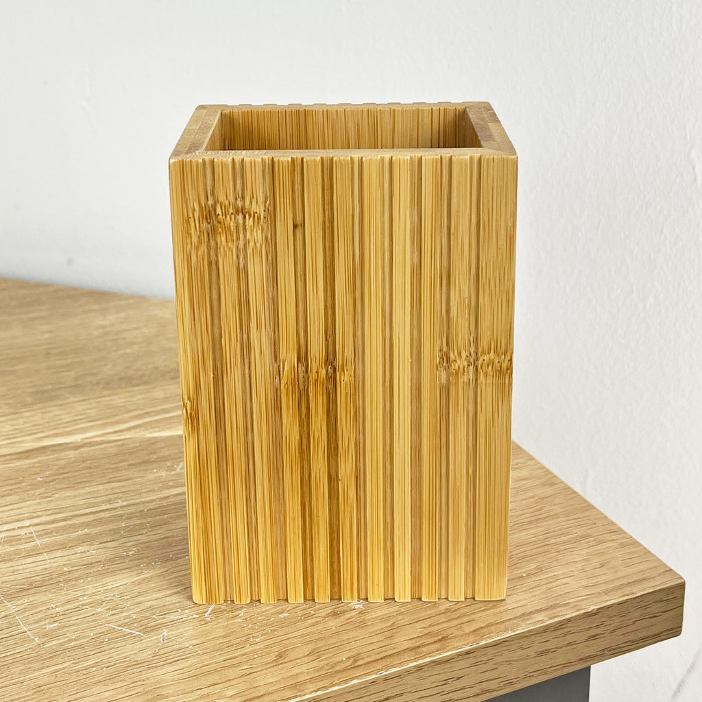 2 Piece Bathroom Sink Accessories Set - Bamboo Wood