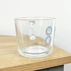 Set of 2 Glass ‘TEA’ Mugs with Handles – Tempered Heat Resistant Glass
