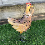 35cm Chicken Metal Garden Ornament