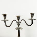 32.5cm Aluminium 3 Arm Candelabra – Imperfect Finish