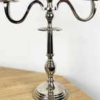 32.5cm Aluminium 3 Arm Candelabra – Imperfect Finish