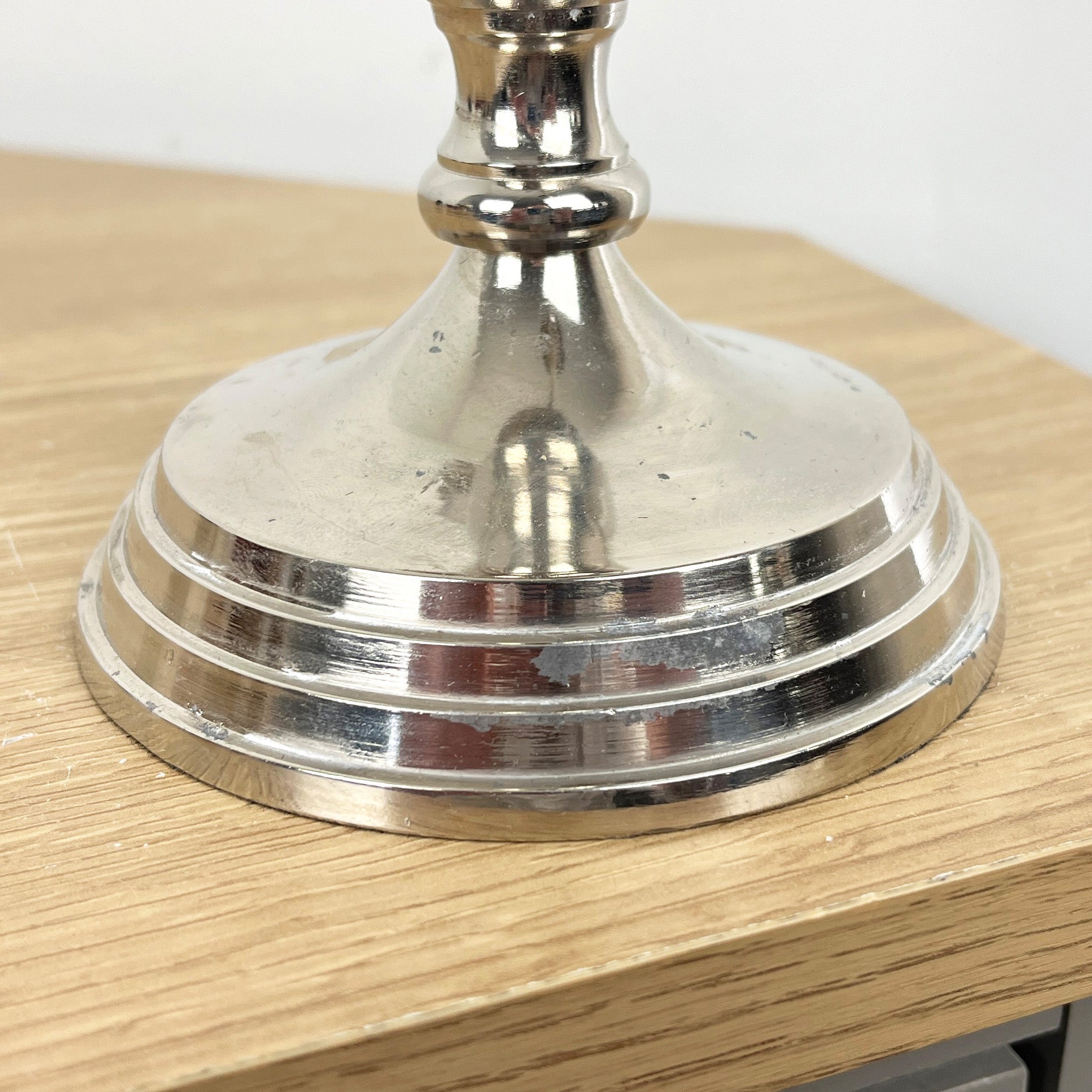 32.5cm Aluminium 3 Arm Candelabra – Imperfect Finish