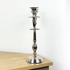 32.5cm Aluminium 3 Arm Candelabra – Imperfect Finish