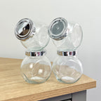 Set of 12 190ml Glass Spice Jars