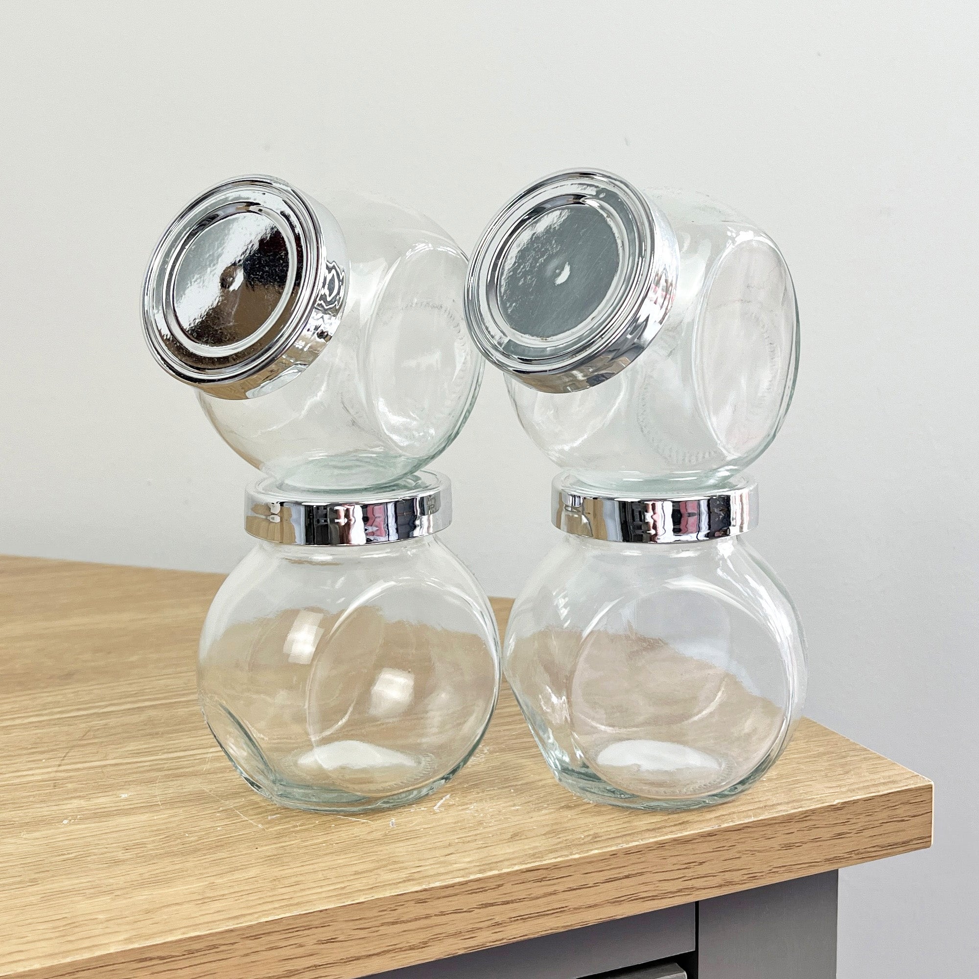 Set of 12 190ml Glass Spice Jars