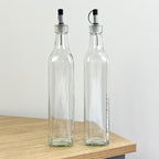 Set of 500ml Oil and Vinegar Bottles - Glass