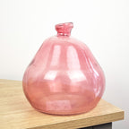 18cm Quirky Recycled Glass Vase - Pink