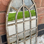 25cm x 42.5cm Rustic Window Arch Wall Mirror – Metal Frame
