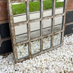 25cm x 42.5cm Rustic Window Arch Wall Mirror – Metal Frame