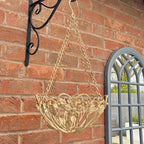 25.5cm Vintage Style Round Metal Hanging Basket