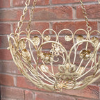 31cm Vintage Style Round Metal Hanging Basket