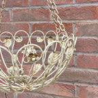 31cm Vintage Style Round Metal Hanging Basket