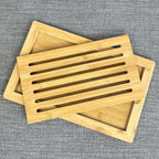 38.5cm Bamboo Bread Cutting Board with Crumb Catcher Base