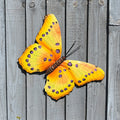 42cm Metal Butterfly Garden Wall Art Decoration – Orange
