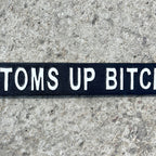 51cm 'Bottoms Up Bitches' Funny Cast Iron Wall Sign