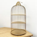 43cm Gold Decorative Bird Cage Display Stand - Metal