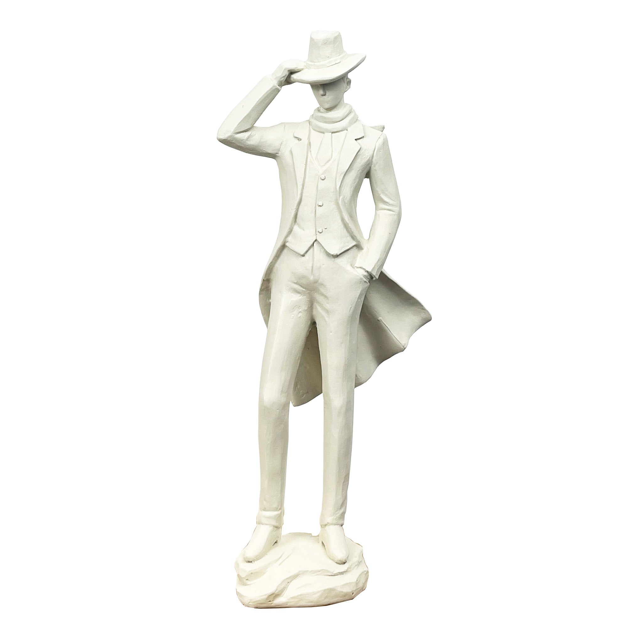 31cm Tall Dapper Gentlemen Figurine Ornament - Resin
