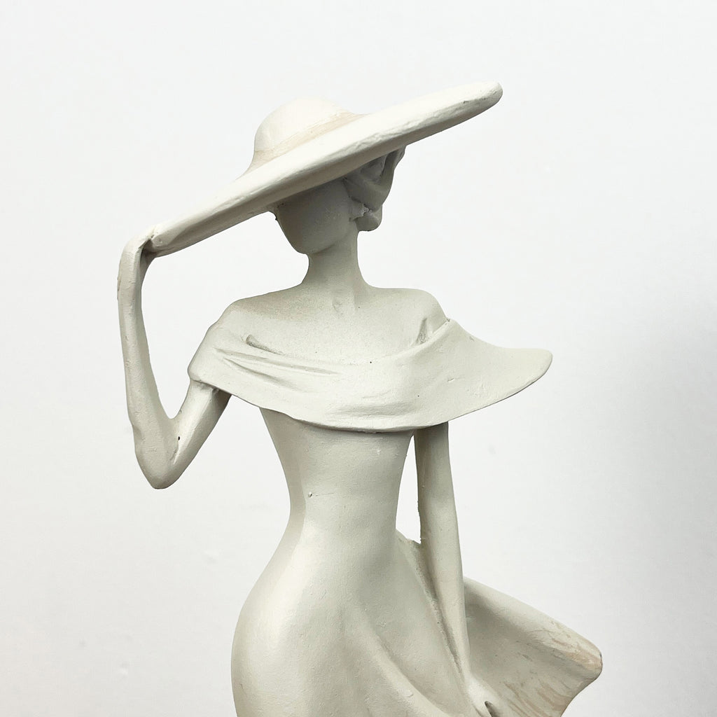 29.5cm Tall Elegant Lady Figurine Ornament - Resin