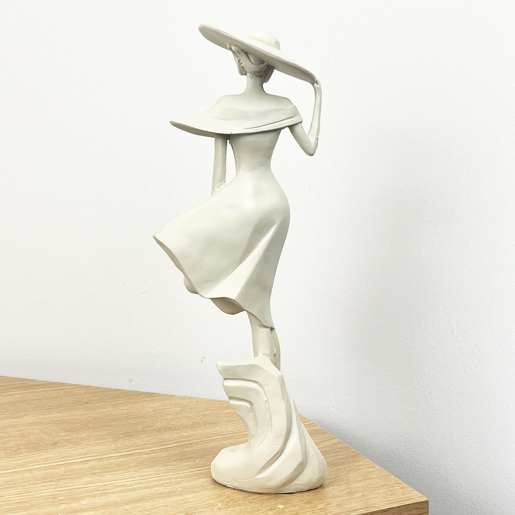 29.5cm Tall Elegant Lady Figurine Ornament - Resin