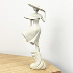 29.5cm Tall Elegant Lady Figurine Ornament - Resin