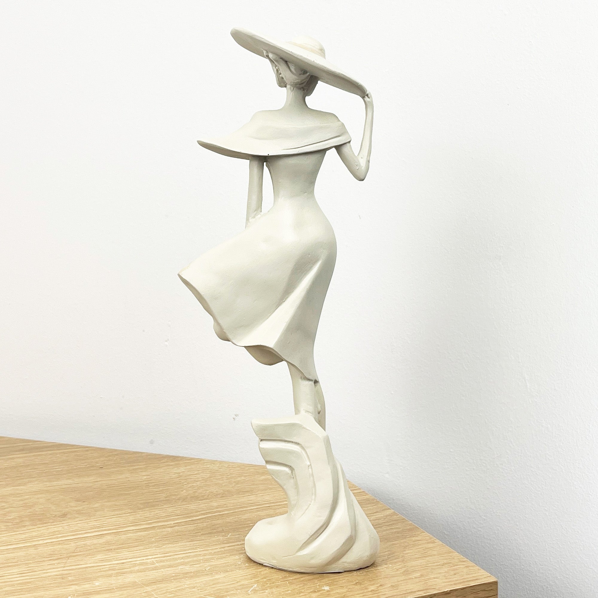 29.5cm Tall Elegant Lady Figurine Ornament - Resin