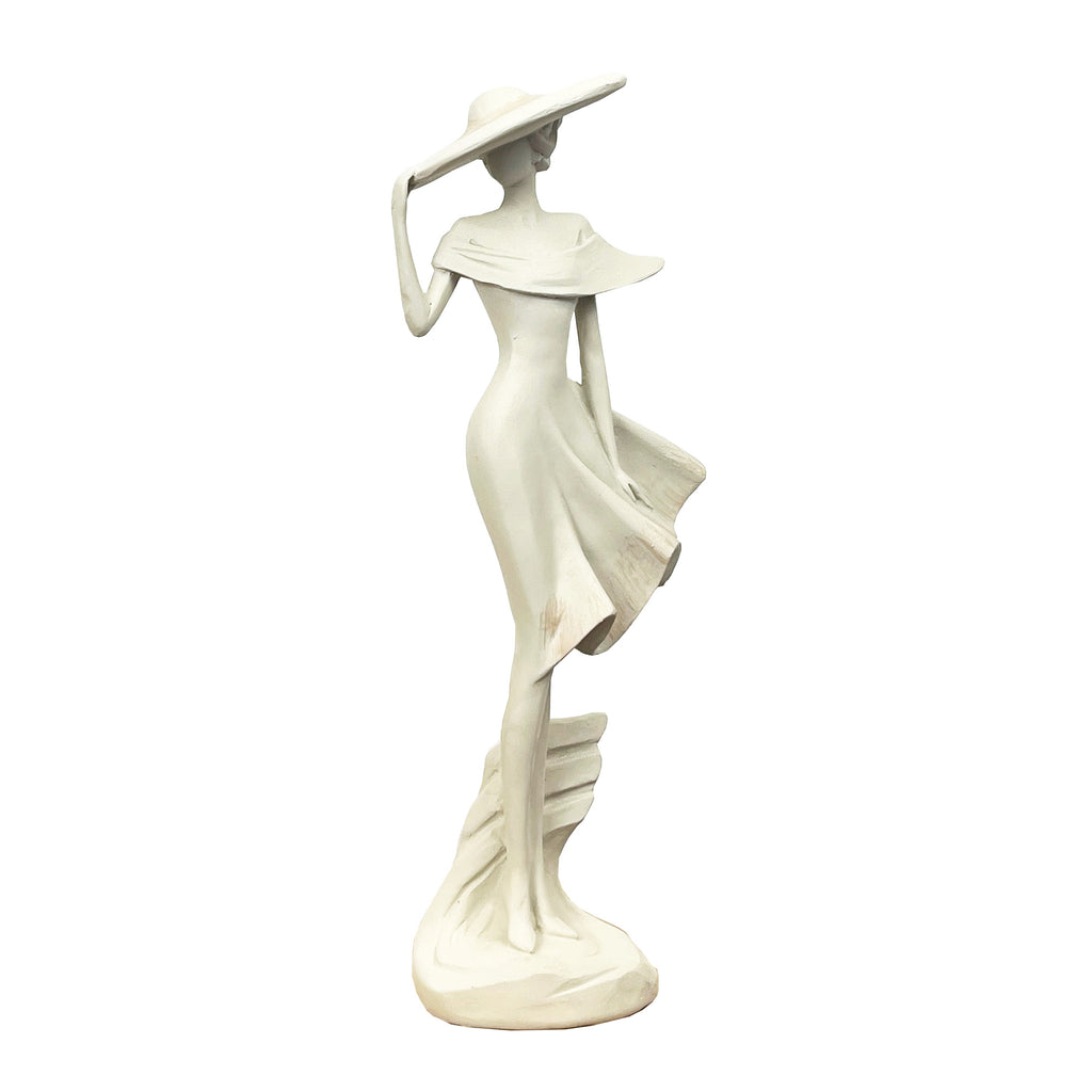29.5cm Tall Elegant Lady Figurine Ornament - Resin