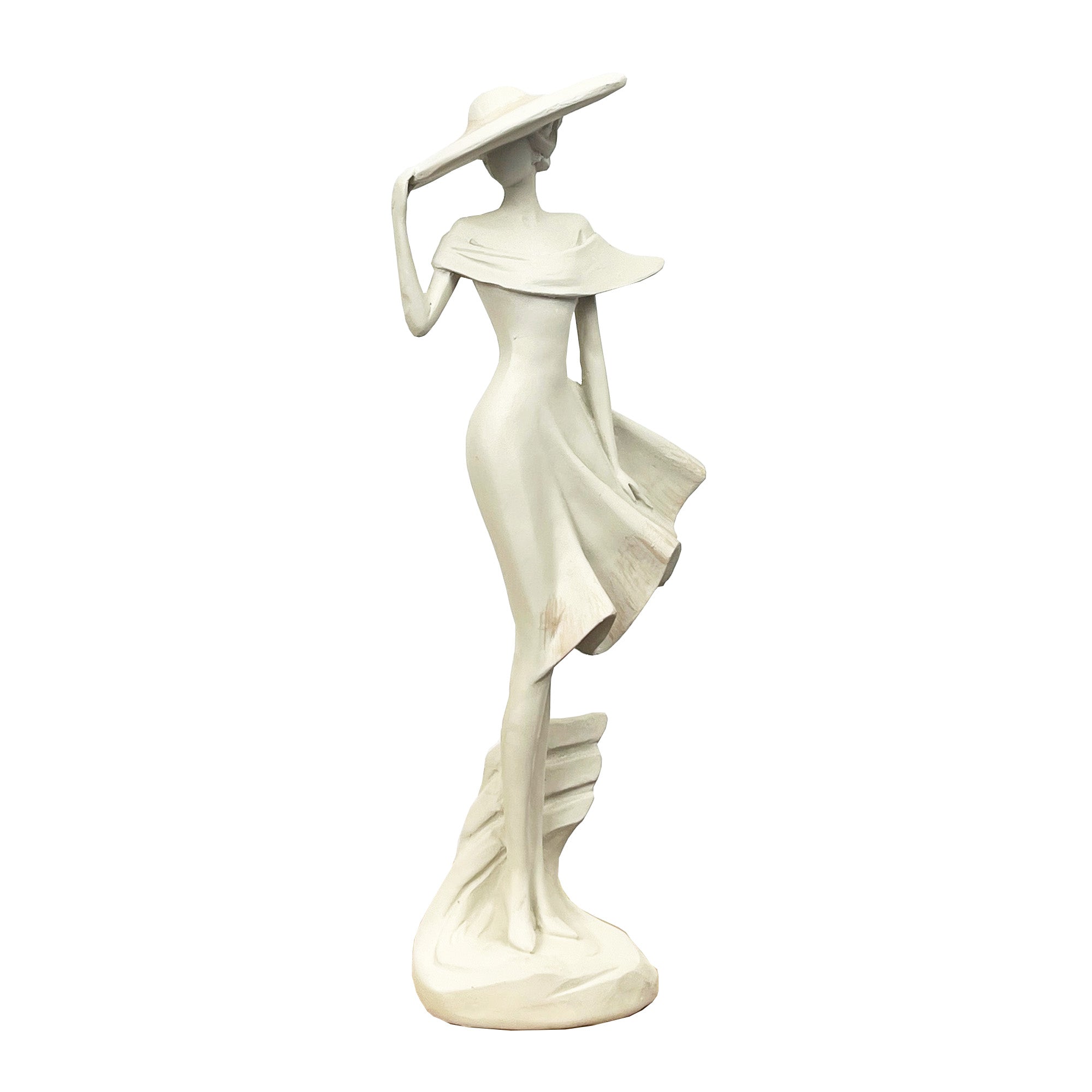 29.5cm Tall Elegant Lady Figurine Ornament - Resin