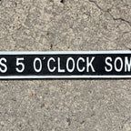 57.5cm Large Cast Iron 'It's 5 O'Clock Somewhere' Wall Sign / Plaque