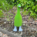32.5cm Artificial Grass Covered Duck Ornament - Ceramic
