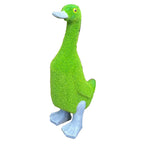 32.5cm Artificial Grass Covered Duck Ornament - Ceramic