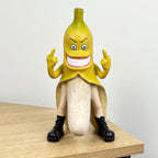 23.5cm Rude Middle Finger Naughty Banana Figurine / Ornament - Resin