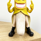 23.5cm Rude Middle Finger Naughty Banana Figurine / Ornament - Resin
