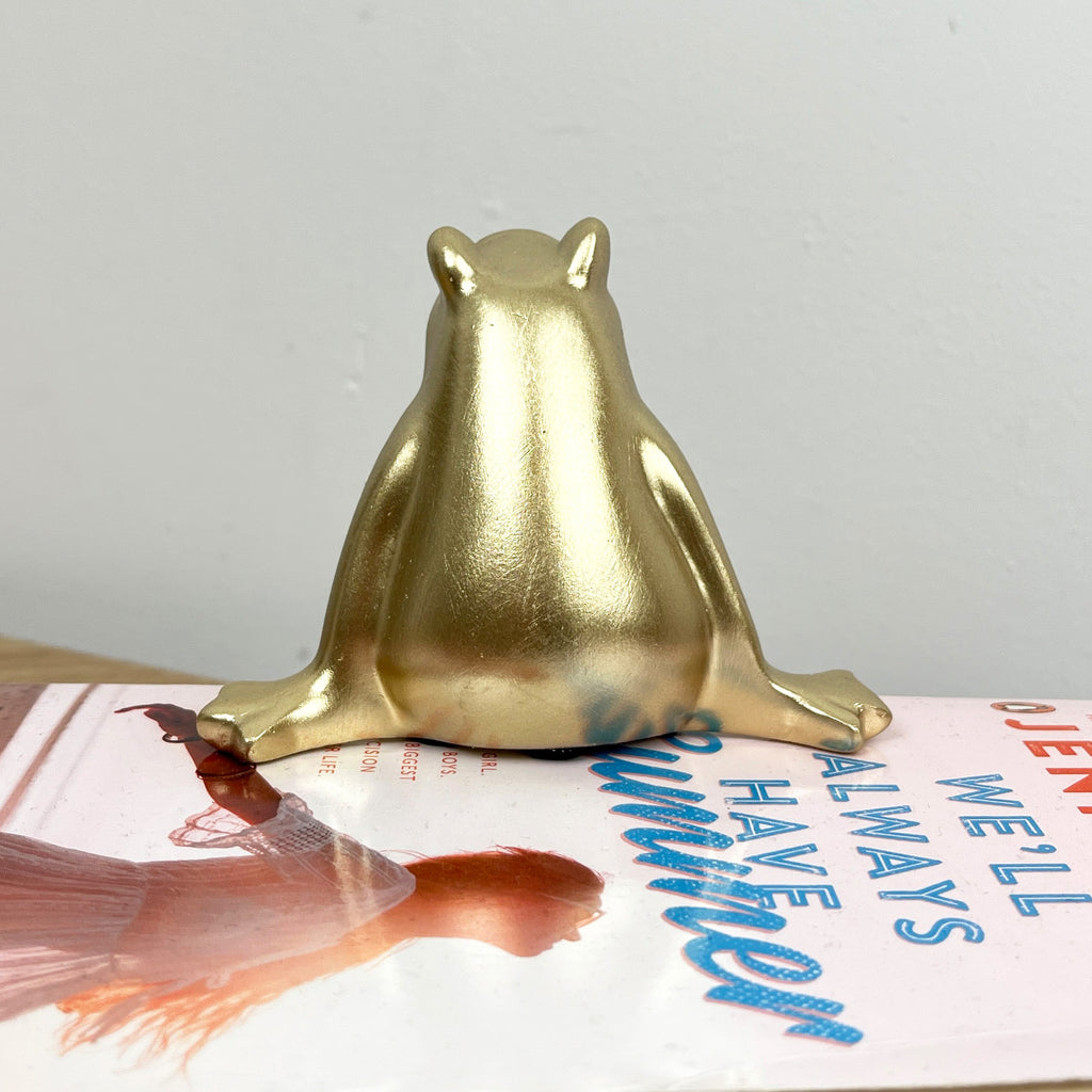 8cm Tall Shelf Sitting Frog Ornament - Resin