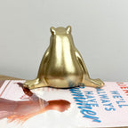 8cm Tall Shelf Sitting Frog Ornament - Resin