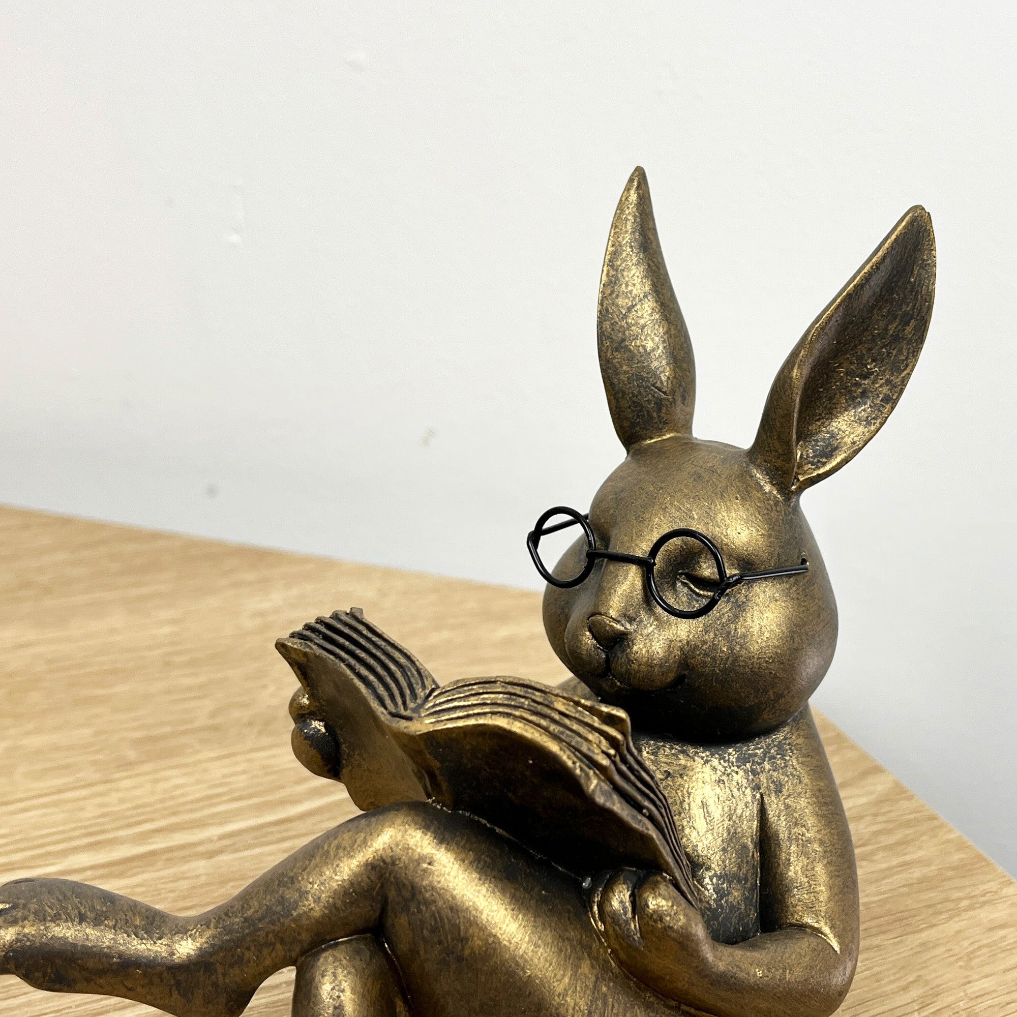 13.5cm Reading Rabbit Ornament – Resin