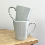 2 x 300ml New Bone Porcelain Mugs – Light Grey