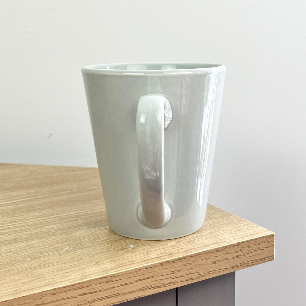 2 x 300ml New Bone Porcelain Mugs – Light Grey
