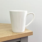 2 x 300ml New Bone Porcelain Mugs – White