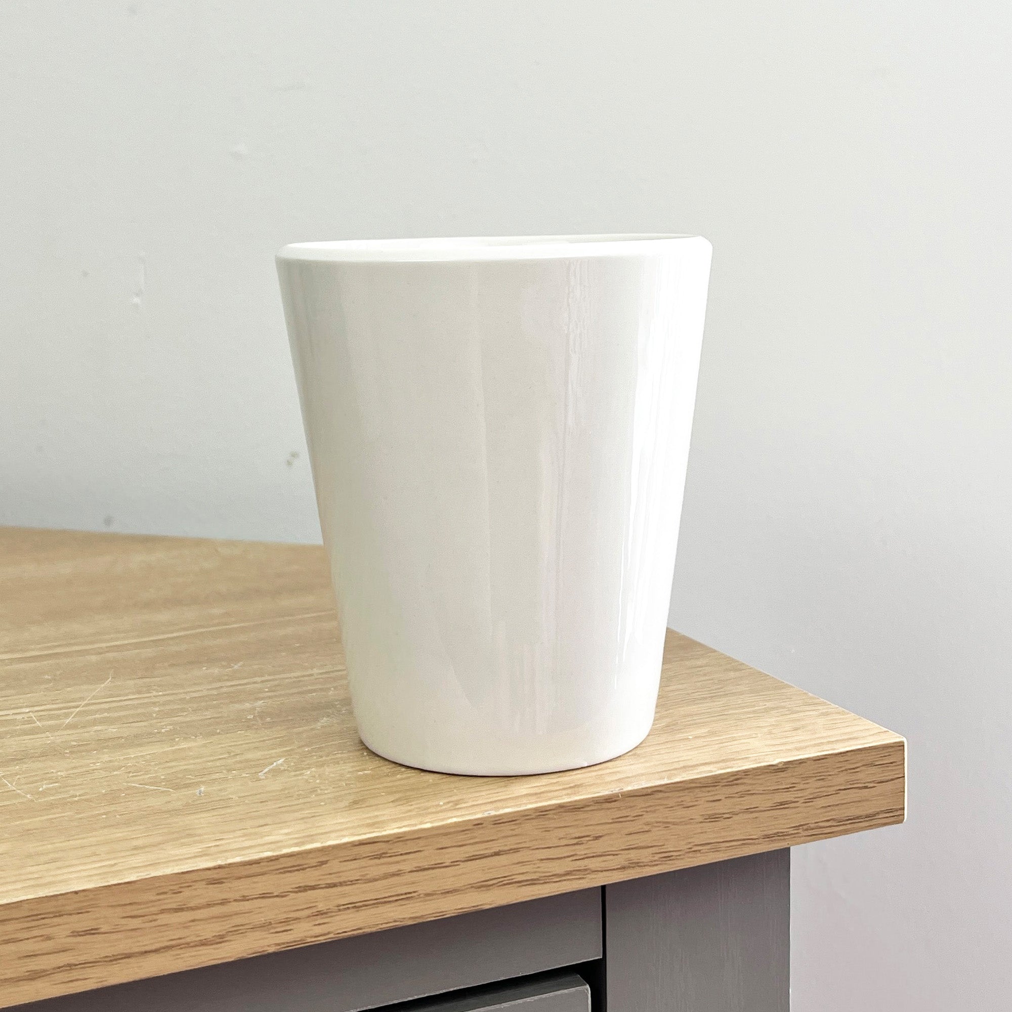 2 x 300ml New Bone Porcelain Mugs – White