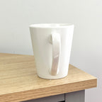 2 x 300ml New Bone Porcelain Mugs – White